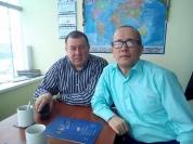 И.Лашманов с руководителем Казахского областного общественного центра "АЗАМАТ"К.Х.Сейтиковым