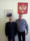 И.Лашманов с членом ЦК Всероссийского Азербайджанского Конгресса Э.Бадалбейли